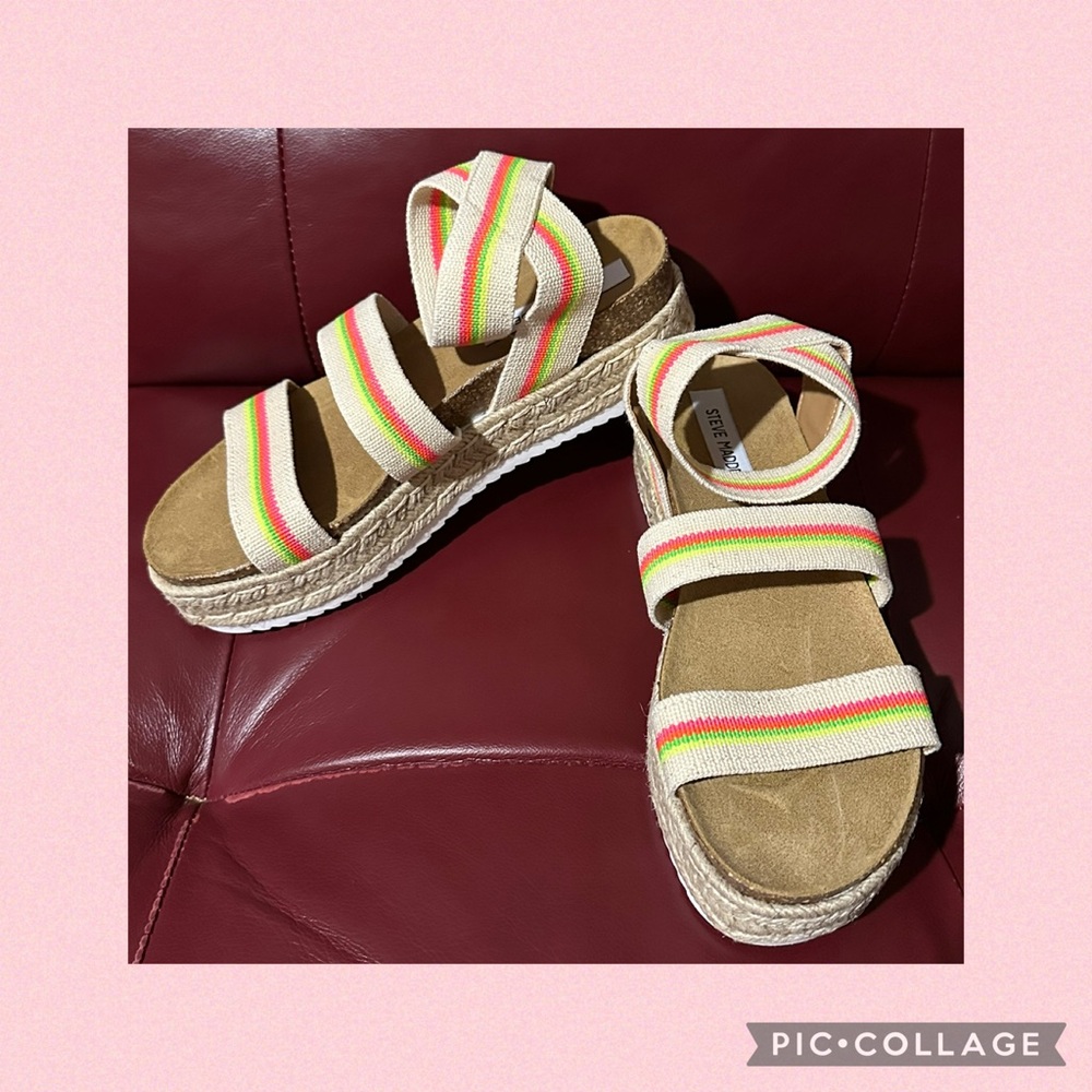 Steve Madden Bright Multi Kimmie Sandals